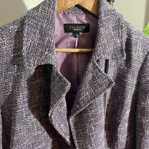 Talbots tweed coat blazer